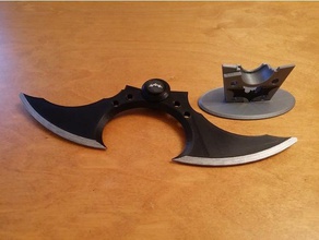 batarang de doble filo las cuchillas juegos y juguetes arkham el asilo batman 3d print model - Mito3D