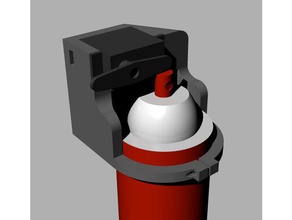 spray can servo mount art tools 3d print model - Mito3D