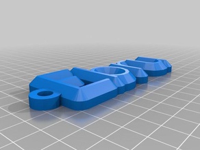 mon nom personnalisé keychain de l'organisation 3d print model - Mito3D