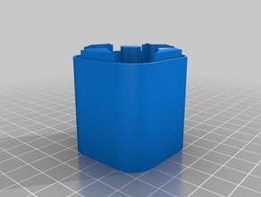 4x 18650 bottom containers customized 3d print model - Mito3D