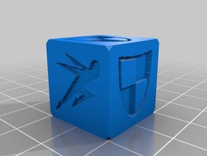 basic defence die dice customized 3d print model - Mito3D
