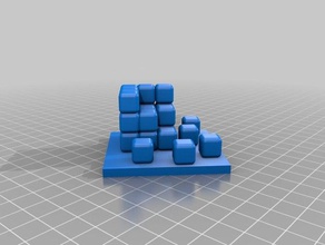broken rubik's cube sculptures 3d print model - Mito3D