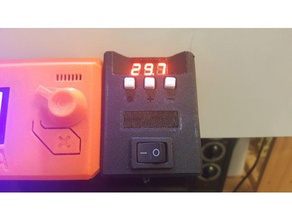 w1209 termostato digital gabinete + switch Impressora 3d acessórios 3d print model - Mito3D