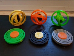 gyrospinner toys & games 608 bearing fidget spinner gyro gyroscope 3d print model - Mito3D