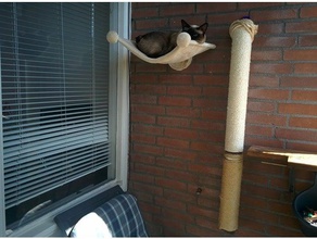 simples e forte gato sisal suporte para bastão animais de estimação o cuidado do escalada mobília coçar 3d print model - Mito3D