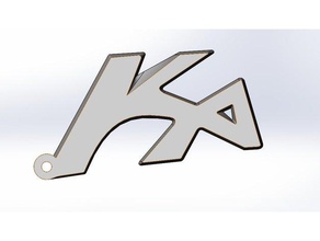 ford ka keychain accessories 3d print model - Mito3D