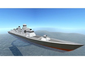 stalwart-class ddg models concept destroyer model multi-part ship warship warships 3d print model - Mito3D