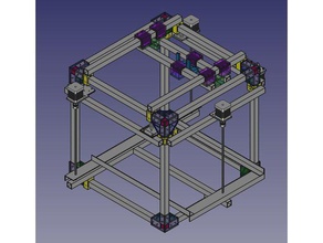 chassis para montar uma impresora 3d experimentar Impressoras Impressora experimento experimentais 3d print model - Mito3D