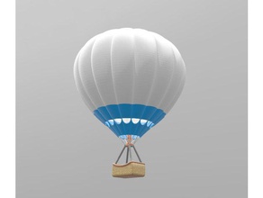 hot air balloon h0 scale remix vehicles model trains 3d print model - Mito3D