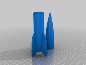 v2 a4 missile remix 1 72 scale vehicles 3d print model - Mito3D