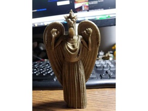 meeping ángel limpiado art drwho dr remix weepingangel llorando 3d print model - Mito3D