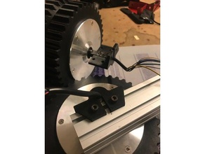 kazadan sonra motor alüminyum alaşım kelepçe w tam tutma kanat Robotik profil Alüminyum, Alüminyum diy robot çim biçme makinesi hub 3d print model - Mito3D