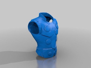 thor pecho de la armadura La impresión en 3d 3d print model - Mito3D