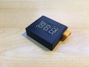 xt30 voltage checker miniature box r c vehicles battery brushless case fpv lipo meter voltmeter 3d print model - Mito3D