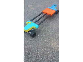 dosimplecarbon v2 frame - Elektro-longboard diy 18650 Akku 3d-drucken caliber trucks Kohlenstoff-Faser Elektro-skateboard lithium-Akku longboard skateboard 3d print model - Mito3D