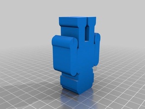 robot cookie cutter kitchen & dining 3d print model - Mito3D