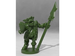 orc spear sergeant toy & game accessories d&d dnd dungeons dragons figurine miniature miniatures tabletop wargaming 3d print model - Mito3D