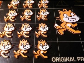 scratch cat coins & badges 3d print model - Mito3D