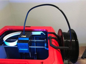 flashforge Bulucu basit filament makara tutucu - 07 2018 3d yazıcı aksesuarları biriktirme 3d print model - Mito3D