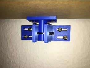easily removable lack enclosure wall bracket ikea 3d print model - Mito3D