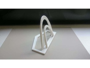 a4 paper holder stander office paperholder 3d print model - Mito3D