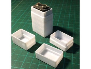 couvercle de la boîte personnalisable taille interne les conteneurs le batterie cas conteneur personnalisables personnalisé customizer rangement thai universelle 3d print model - Mito3D