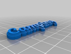 camping de calabacín llaveros personalizado 3d print model - Mito3D