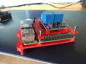 2 relay module raspberry pi 3d printer accessories 3d print model - Mito3D