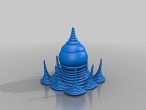 self similar 2 buildings & structures 3d print model - Mito3D