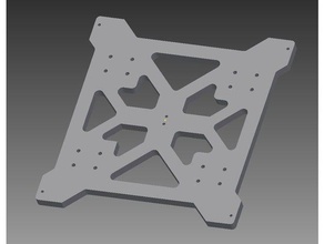 geeetech prusa i3 heated bed bracket 3d printer parts i3b acryli pro b x mount 3d print model - Mito3D