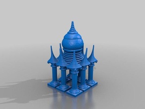 mini pagoda buildings & structures 3d print model - Mito3D