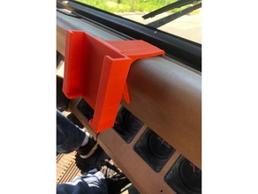 jeep yj phone holder iphone baofeng galaxy automotive note 6 phoneholder 3d print model - Mito3D