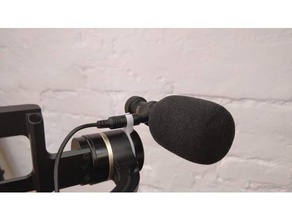 feiyutech g4 pro cardán soporte de micrófono escopeta la cámara g4pro titular mic micrófonos cañón 3d print model - Mito3D