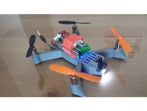 micro drone fpv 112mm cooreless 8 5mm rx hubsan 107 r c veículos 3d print model - Mito3D