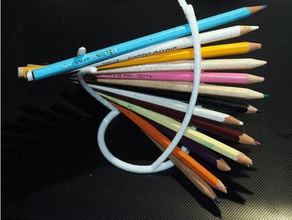 girdap kalemlik ofis 3d baskı masa tutucu lanna kalem sahibi portamatite portapenne scrivania sergio stampa ufficio 3d print model - Mito3D