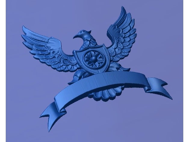 eagle banner 3d printing 3D print model - Mito3D