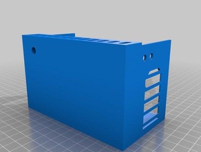 anet a8 power supply cover incl fused c-14 socket 2 channel relais rs-15-5 5v 3d printer parts mods upgrade 3d print model - Mito3D