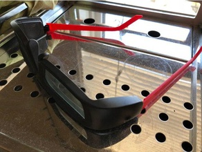 benq 3d glasses arms electronics 3d print model - Mito3D