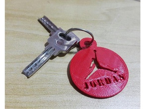 keychain michael jordan keychains air jump key nike 3d print model - Mito3D