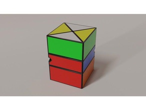 2x2x3 fisher cuboide i puzzle cubo di rubiks cube twisty 3d print model - Mito3D