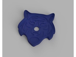 tiger cookie cutter stamp 80 x 85mm kitchen & dining 3d cutters animal animals cookiecutter cookies tigers tank 3d print model - Mito3D