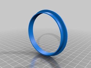 hub centrada no anel a indústria automotiva de alumínio carro roda 3d print model - Mito3D