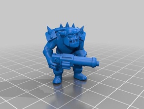 ork boy games 40k warhammer 3d print model - Mito3D