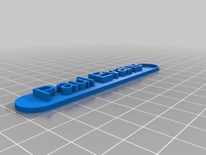 paul name tag keychains customized 3d print model - Mito3D
