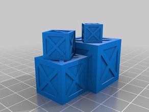 el cajón de las pilas 1 caja 2 3 La impresión en 3d 28mm los cajones dungeons dragons modelo terreno 3d print model - Mito3D