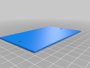 gang blank plate electric hole cover decor 3d print model - Mito3D