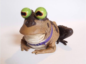realistic hypnotoad animals 3dscanning futurama toad 3d print model - Mito3D