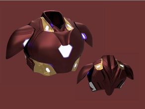 iron man mark l petto piatto prototipo oggetti di scena 3d print model - Mito3D