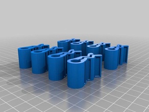 8 up chip clips kitchen & dining clip 3d print model - Mito3D