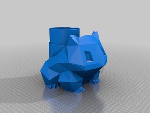 bulbasaur auto-Pflanzer 3d-drucken Pflanzer 3d print model - Mito3D